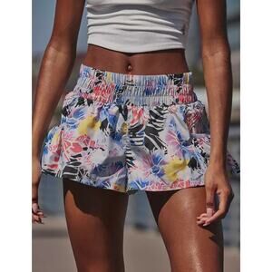 NWT Free People Movement Get Your Flirt On Printed Shorts Mystic Floral | M